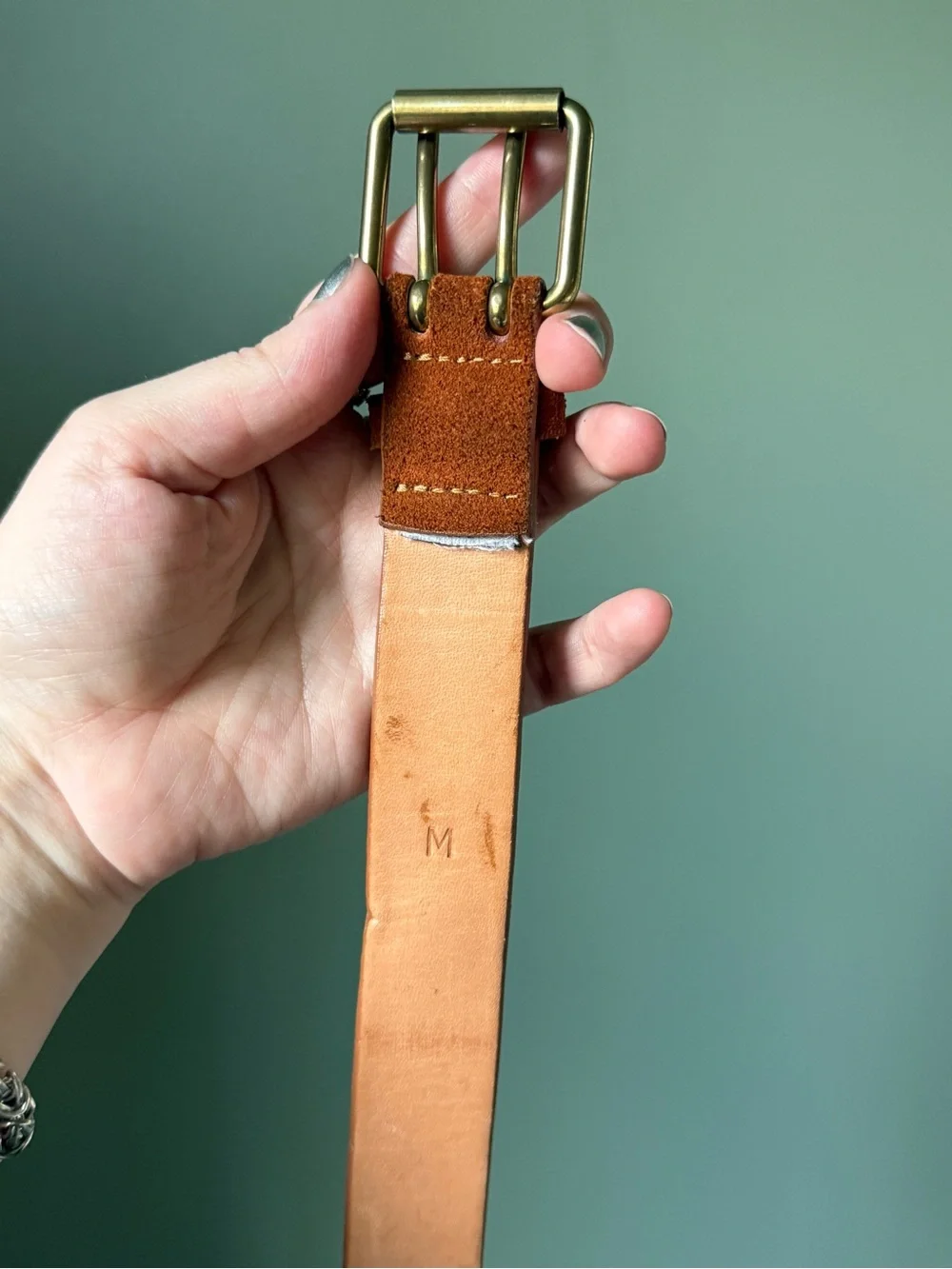 J. Crew Leather Belt - Brown - Size M